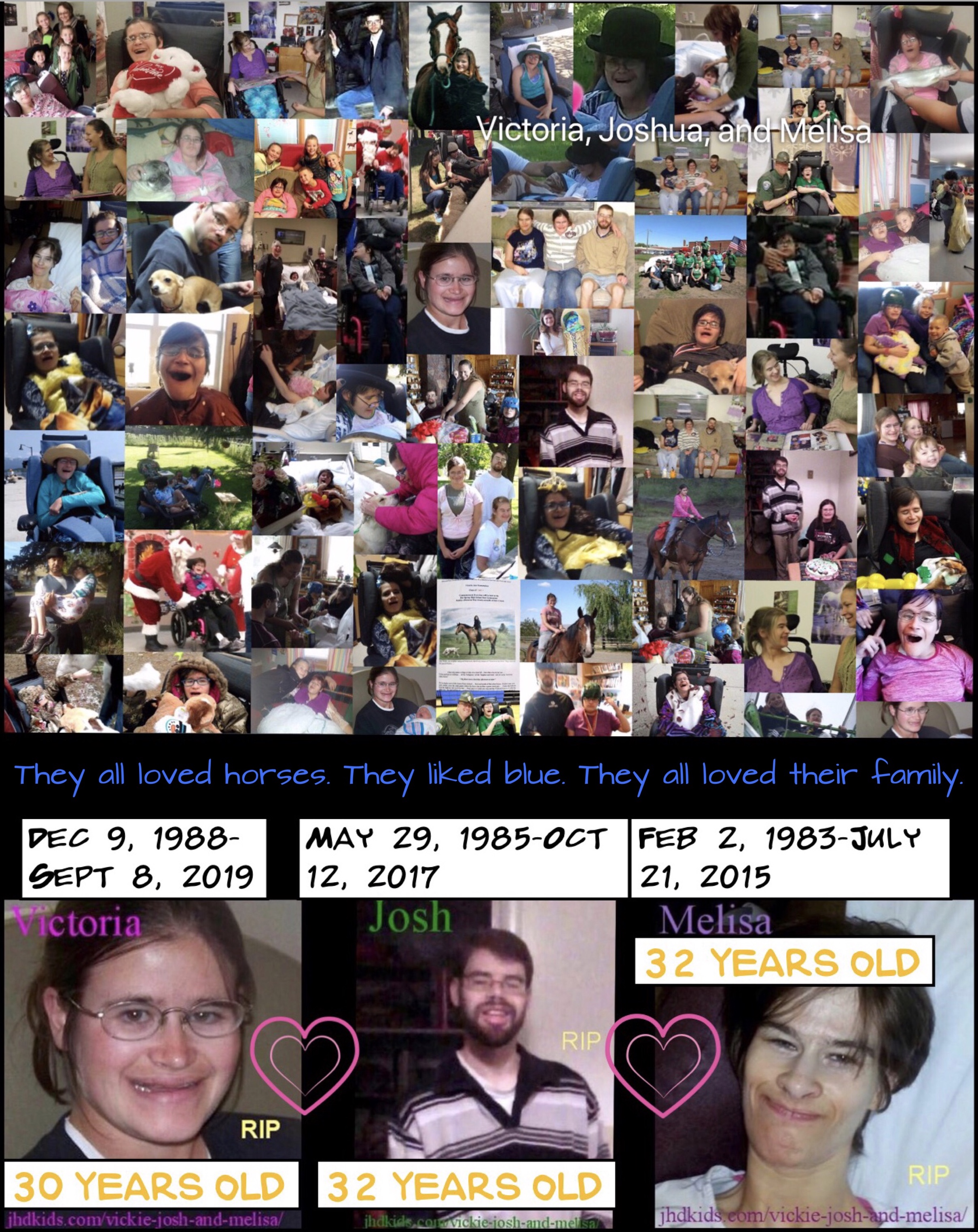 Victoria, Joshua, and Melisa